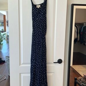 Beautiful and simple polka dot wrap dress. Navy blue. Very simple and classy